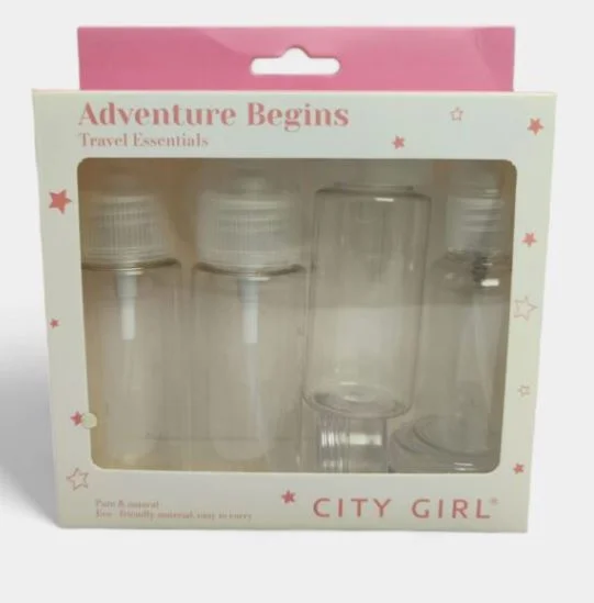 CITY GIRL SET ENVASE P/VIAJE X 6 PCS (2163)