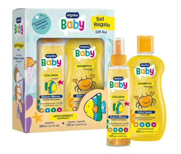 ALGABO BABY ESTUCHE VALIJA SH.X 200 ML.+ COL.X 125 ML (12)