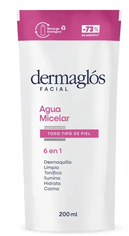 DERMAGLOS AGUA MICELAR 6EN1 T.T.PIEL X 200 ML D.PACK