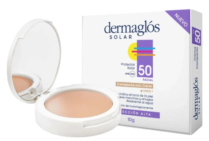 DERMAGLOS PROT.SOLAR CR.COMP.FACIAL FPS50 TONO CLARO X 10 G.