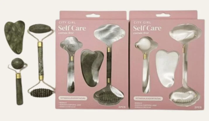 CITY GIRL KIT MASAJEADOR FACIAL X 3 PCS (DZ-1259)
