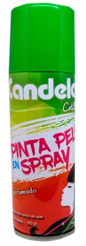 CANDELA PINTA PELO EN SPRAY VERDE X 80 GR  (24)