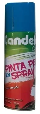 CANDELA PINTA PELO EN SPRAY AZUL X 80 GR  (24)