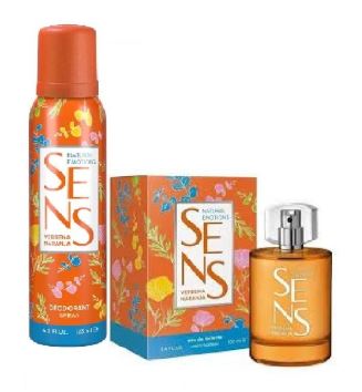 SENS NATURAL NEW NESSESAIRE VERVENA EDT X 50 + DEO 123 (3) NARANJA 
