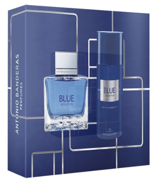 A.BANDERAS BLUE SEDUCTION MEN EAU X 100 ML + DEO  - ESTUCHE -