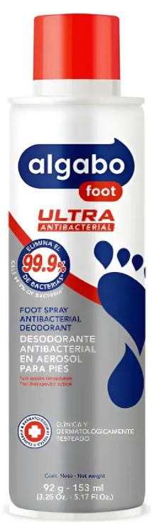 ALGABO DEO AER.P/PIES ANTIBACTERIAL X 153 ML (12)